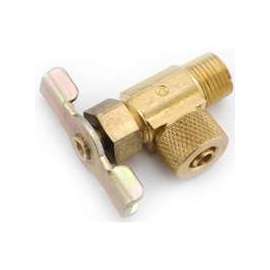 Anderson Metals 50873-0402 Needle Valve, 1/4 x 1/8 in MIP, Brass
