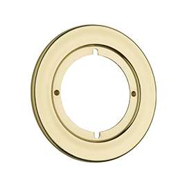 Kwikset 293 3CP Rosette Trim, Polished Brass, For 2-3/8 or 2-3/4 in Backset