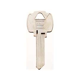 Hy-Ko 11010FA2 Key Blank, Brass, Nickel Plated