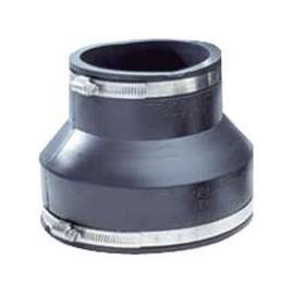 Fernco P1056-415 Pipe Coupling, 4 x 1-1/2 in, 3.956 in L, Black