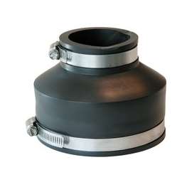 Fernco P1056-42 Pipe Coupling, 4 x 2 in, 3.883 in L, Black