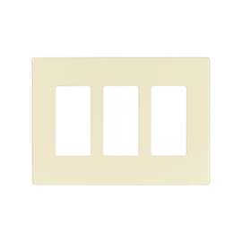 Eaton Wiring Devices ASPIRE 9523 Series 9523DS Mid-Size Wallplate, 3-Gang, Polycarbonate, Desert Sand