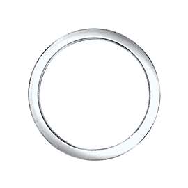 Danco 36660B Beveled Faucet Washer, 1-1/4 in, Slip Joint, Polyethylene, White