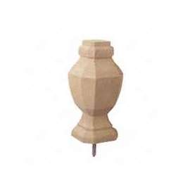 UPF 106089 Post Top, 6-3/4 in H, Pine, White