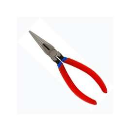 Crescent 6546CVSMLN/CV Nose Plier, Steel Alloy Jaw, 6-5/8 in OAL, Red Handle