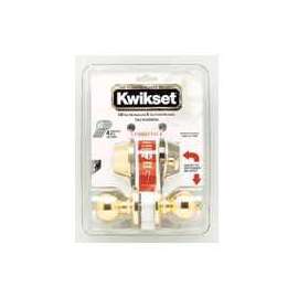 Kwikset 690P3CP6ALRCSK6 Knob Lockset, Keyed Key, 3 Grade, Polished Brass