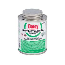 Oatey 30876 Solvent Cement, Clear, 16 oz Can