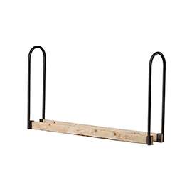 SHELTER SLRA Adjustable Log Rack Kit, 13 in W, Steel Base