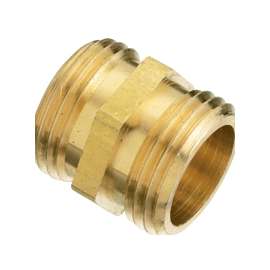 Plumb Pak PP850-60 Hose Adapter, 3/4 in MHT x 3/4 in MHT, Brass