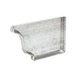 Amerimax 29206 Gutter End Cap, Galvanized Steel, 5 in L, for 5 in K-Style Gutter System