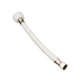Plumb Pak EZ Series PP23872 Toilet Supply Tube, 3/8 in Compression Inlet, 7/8 in Ballcock Outlet, 20 in L