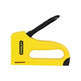 STANLEY TR35 Staple Gun, 100 Magazine, 29/64 in W Crown, Yellow