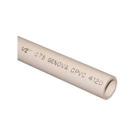GENOVA 500052 Solid Cut Pipe, 1/2 in Plain, 2 ft L