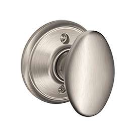 Schlage Siena F170VSIE619 Non-Turning Dummy Door Knob with Wakefield Trim, Satin Nickel