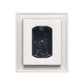 BUILDERS EDGE 130010010001 Mounting Block, 7 in W, White