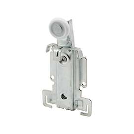 Prime-Line N 6550 Roller Assembly, 7/8 in Dia Roller, Steel, Silver