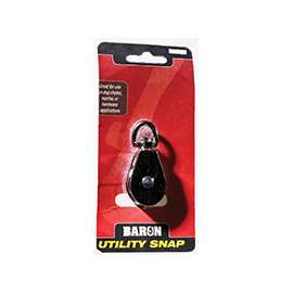 BARON C-0173ZD-1 Swivel Eye Single Rope Pulley, 5/32 in Rope