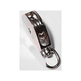 BARON 0173ZD-1-1/2 Swivel Eye Single Rope Pulley, 5/16 in Rope