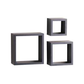Knape & Vogt Shelf-Made 240-BK Shadow Box Kit, 50 lb Weight Capacity, 3-Shelf, 4 in L, Wood
