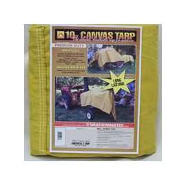 DIZE Weathermaster CA1228D Tarpaulin, 28 ft L, Canvas, Tan