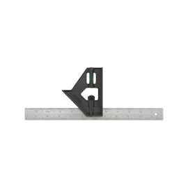 STANLEY 46-012 Combination Square, SAE, Steel Blade, 12 in L Blade