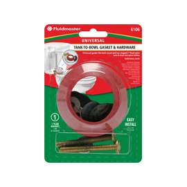 Fluidmaster 6106 Toilet Tank-to-Bowl Gasket, Brass/Rubber