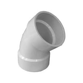 GENOVA 700 Series 70660 Drain Pipe Elbow, 6 in Hub, 45 deg