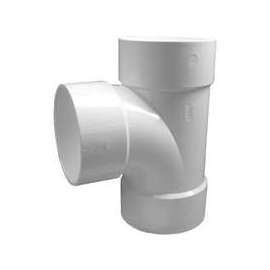 GENOVA 700 Series 71160 Sanitary Tee, 6 in Run, Hub Run Connection, 6 in Branch, Hub Branch Connection