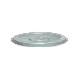 Continental Commercial Huskee 4445GY Receptacle Lid, 44 gal, Round, Gray