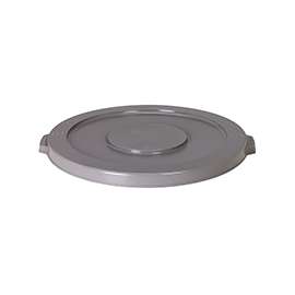 Continental Commercial Huskee 5501GY Receptacle Lid, 55 gal, Round, Gray