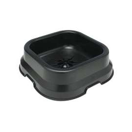 FORTEX-FORTIFLEX SBP-10 Salt Block Pan, Polyethylene/Rubber, Black