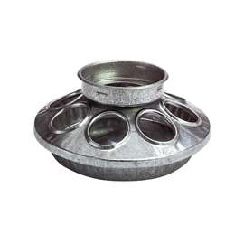 Little Giant 9810 Chick Feeder, 1 qt Capacity, 8-Compartment, Steel