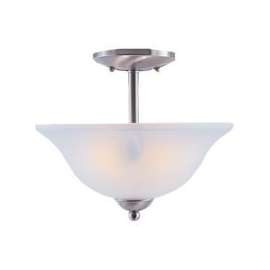 Boston Harbor Dimmable Ceiling Light Fixture, (2) 60/13 W A19/Cfl Lamp, Brushed Nickel