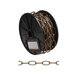 Campbell 072-2004 Decorator Chain, 35 lb Working Load Limit, #10, Metal