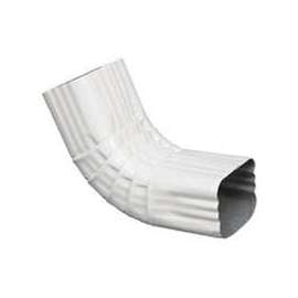 Amerimax 27064 Front Gutter Elbow, Aluminum, White