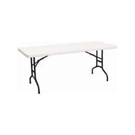 Simple Spaces Banquet Table With Folding Leg, 6 Ft W, Lightweight Steel