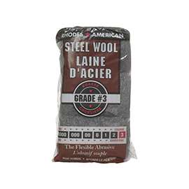 Rhodes American 10121158 Steel Wool Pad, #3-Grit, Coarse, Metal