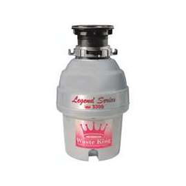 Waste King Legend L-3300 Garbage Disposer, 3/4 hp Motor, 115 V, Stainless Steel