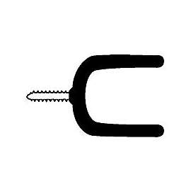 Crawford SH13-25 Tool Holder Hook, 50 lb Weight Capacity, Screw Mounting, Steel