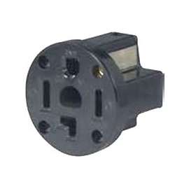 Eaton Cooper Wiring 1257-SP Power Receptacle, 30 A, Black