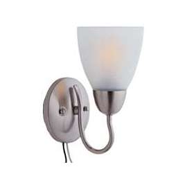 Boston Harbor Dimmable Vanity Light Fixture, (1) 60/13 W, Medium, A19/Cfl Lamp, Brushed Nickel