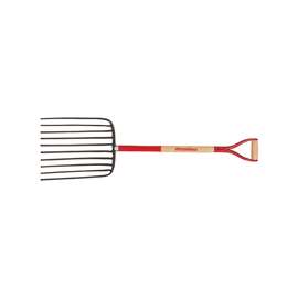 RAZOR-BACK 76144 Cotton Seed Fork, 10-Tine, Steel Tine, Hardwood Handle