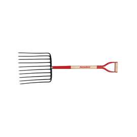 RAZOR-BACK 76125 Ensilage Fork, D-Shaped Handle, 10-Tine, Steel Tine