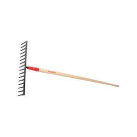 RAZOR-BACK 63122 Road Rake, 66-1/4 in L Tine, 16-Tine, Hardwood Handle