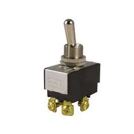 GB GSW-14 Toggle Switch, 125/250 V, Screw Mounting, Silver