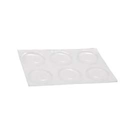 Shepherd Hardware 9965 Surface Guard Bumper Pad, 3/4 in, Round, Vinyl, Clear