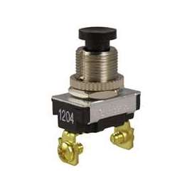 GB GSW-22 Push-Button Switch, 120/240 V, Chrome