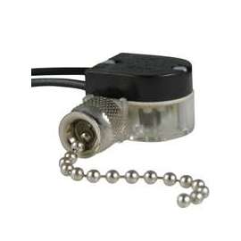 GB GSW-31 Pull Chain Switch, SPST, Pull Chain Actuator, Nickel