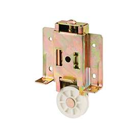 Prime-Line N 6817 Door Roller, 1-1/2 in Dia Roller, Bottom Mounting, Steel