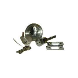American Hardware D-113B Entrance Deadbolt, 1-3/8 to 1-5/8 in Thick Door, Stainless Steel